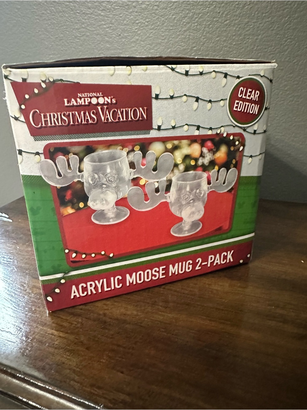 National Lampoon's Christmas Vacation Clear Acrylic Moose Mug 2-Pack - Clear
